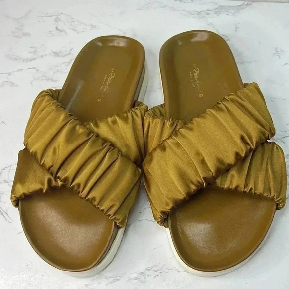 3.1 Phillip Lim Crossover Strap Pool Slides Size 6/37 - Picture 3 of 15